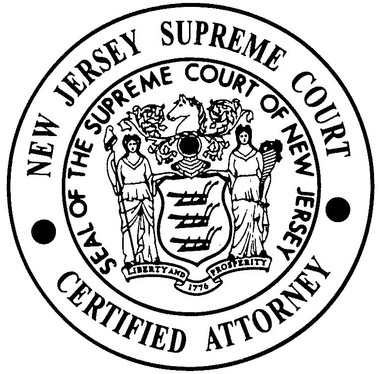 Certified by the Supreme Court of New Jersey as a Civil Trial Attorney.